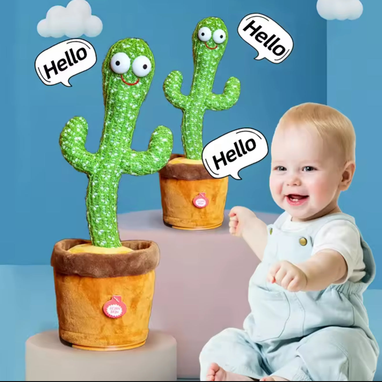 1pc Dancing Cactus Toy,Repeat Talking ,Song Speaker Wriggle Dancing Sing Talk, Plushie Stuffed ,Interaction and Decoration